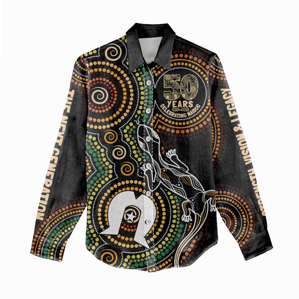 50 Years of NAIDOC Week Indigenous Women Casual Shirt Honor The Past - Grace The Present