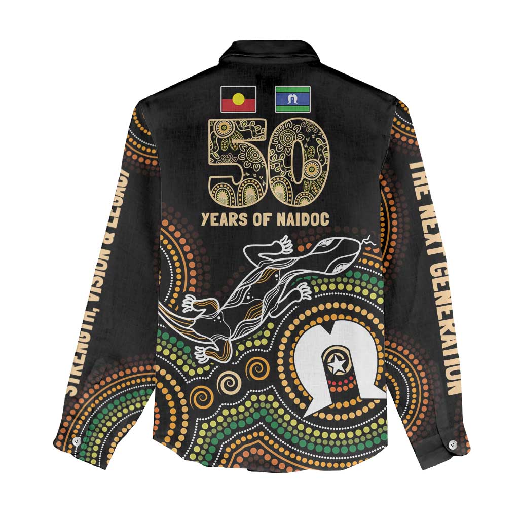 50 Years of NAIDOC Week Indigenous Women Casual Shirt Honor The Past - Grace The Present