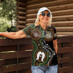 50 Years of NAIDOC Week Indigenous Women Polo Shirt Honor The Past - Grace The Present