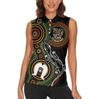 50 Years of NAIDOC Week Indigenous Women Sleeveless Polo Shirt Honor The Past - Grace The Present