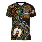 50 Years of NAIDOC Week Indigenous Women V-Neck T-Shirt Honor The Past - Grace The Present