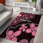 Honoring 50 Years of NAIDOC 2025 Personalised Area Rug Pink Power