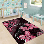 Honoring 50 Years of NAIDOC 2025 Personalised Area Rug Pink Power