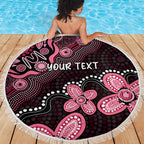 Honoring 50 Years of NAIDOC 2025 Personalised Beach Blanket Pink Power