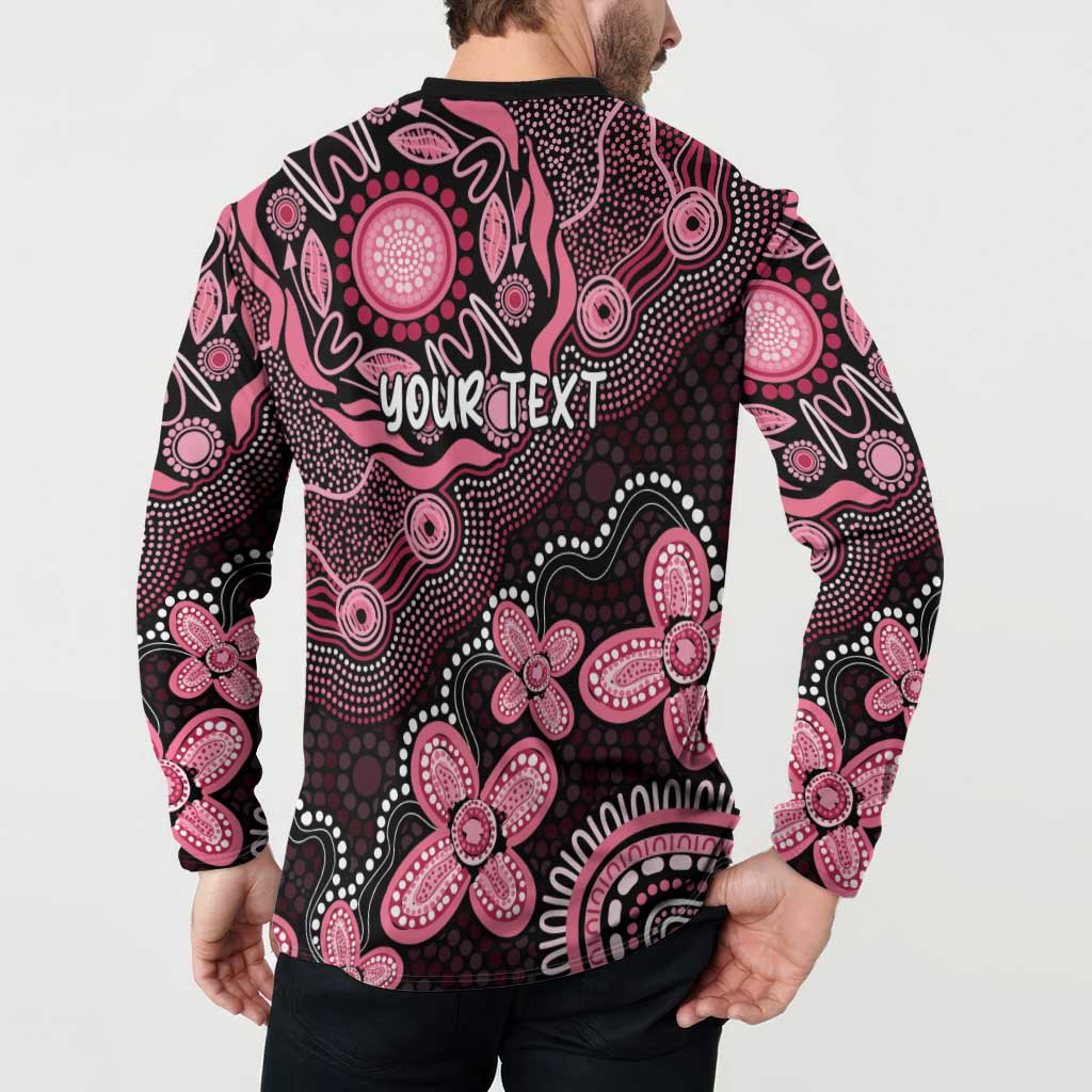 Honoring 50 Years of NAIDOC 2025 Personalised Button Sweatshirt Pink Power