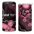 Honoring 50 Years of NAIDOC 2025 Personalised 4 in 1 Can Cooler Tumbler Pink Power