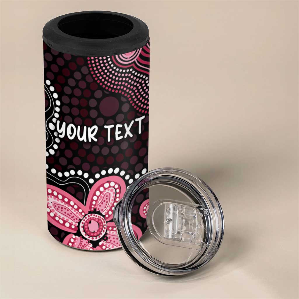 Honoring 50 Years of NAIDOC 2025 Personalised 4 in 1 Can Cooler Tumbler Pink Power