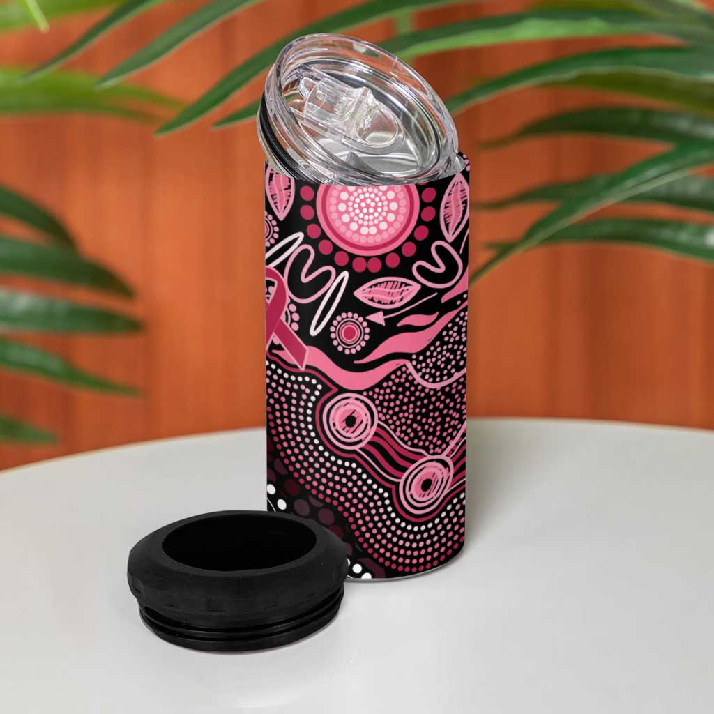 Honoring 50 Years of NAIDOC 2025 Personalised 4 in 1 Can Cooler Tumbler Pink Power
