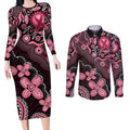 Honoring 50 Years of NAIDOC 2025 Personalised Couples Matching Long Sleeve Bodycon Dress and Long Sleeve Button Shirt Pink Power