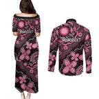 Honoring 50 Years of NAIDOC 2025 Personalised Couples Matching Puletasi and Long Sleeve Button Shirt Pink Power