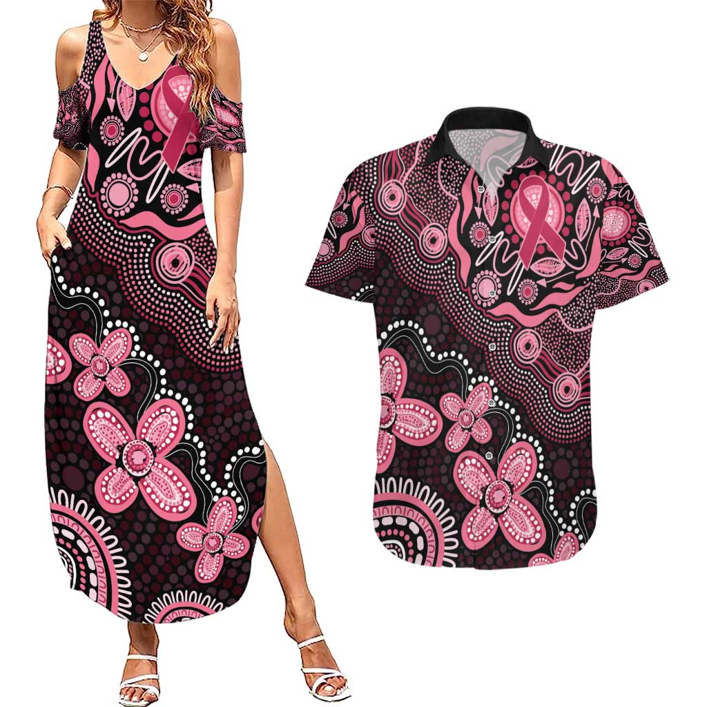 Honoring 50 Years of NAIDOC 2025 Personalised Couples Matching Summer Maxi Dress and Hawaiian Shirt Pink Power