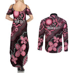 Honoring 50 Years of NAIDOC 2025 Personalised Couples Matching Summer Maxi Dress and Long Sleeve Button Shirt Pink Power