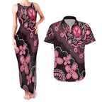 Honoring 50 Years of NAIDOC 2025 Personalised Couples Matching Tank Maxi Dress and Hawaiian Shirt Pink Power