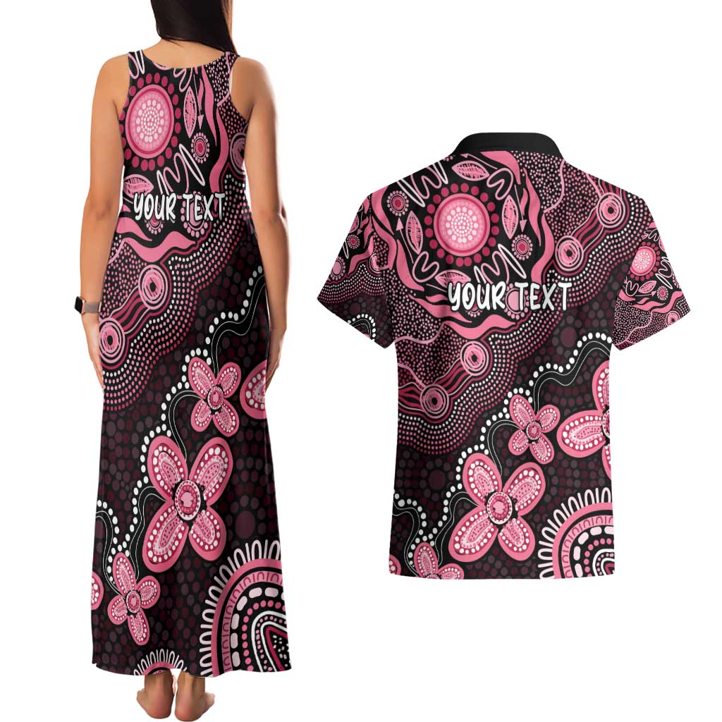 Honoring 50 Years of NAIDOC 2025 Personalised Couples Matching Tank Maxi Dress and Hawaiian Shirt Pink Power