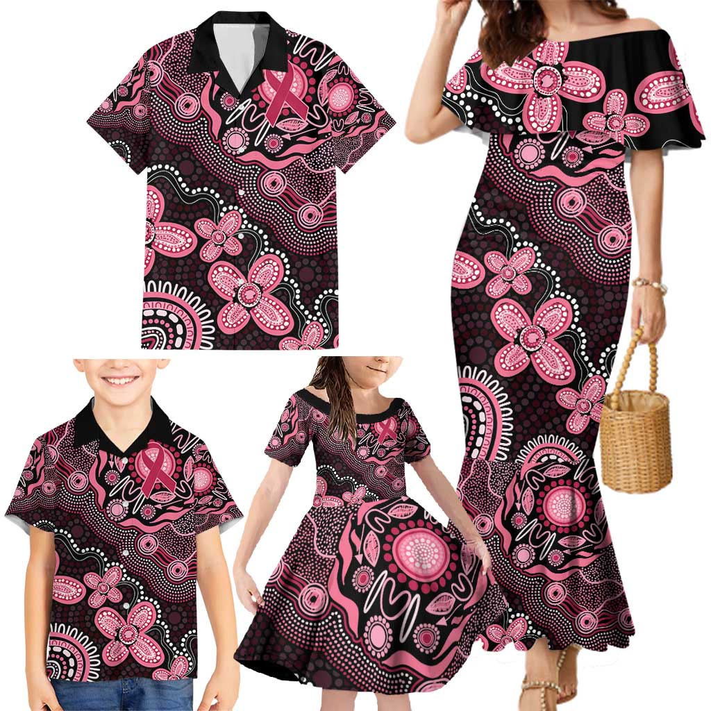 Honoring 50 Years of NAIDOC 2025 Personalised Family Matching Mermaid Dress and Hawaiian Shirt Pink Power