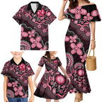 Honoring 50 Years of NAIDOC 2025 Personalised Family Matching Mermaid Dress and Hawaiian Shirt Pink Power