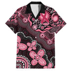 Honoring 50 Years of NAIDOC 2025 Personalised Family Matching Off The Shoulder Long Sleeve Dress and Hawaiian Shirt Pink Power