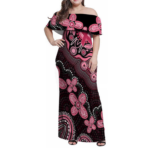 Honoring 50 Years of NAIDOC 2025 Personalised Family Matching Off Shoulder Maxi Dress and Hawaiian Shirt Pink Power