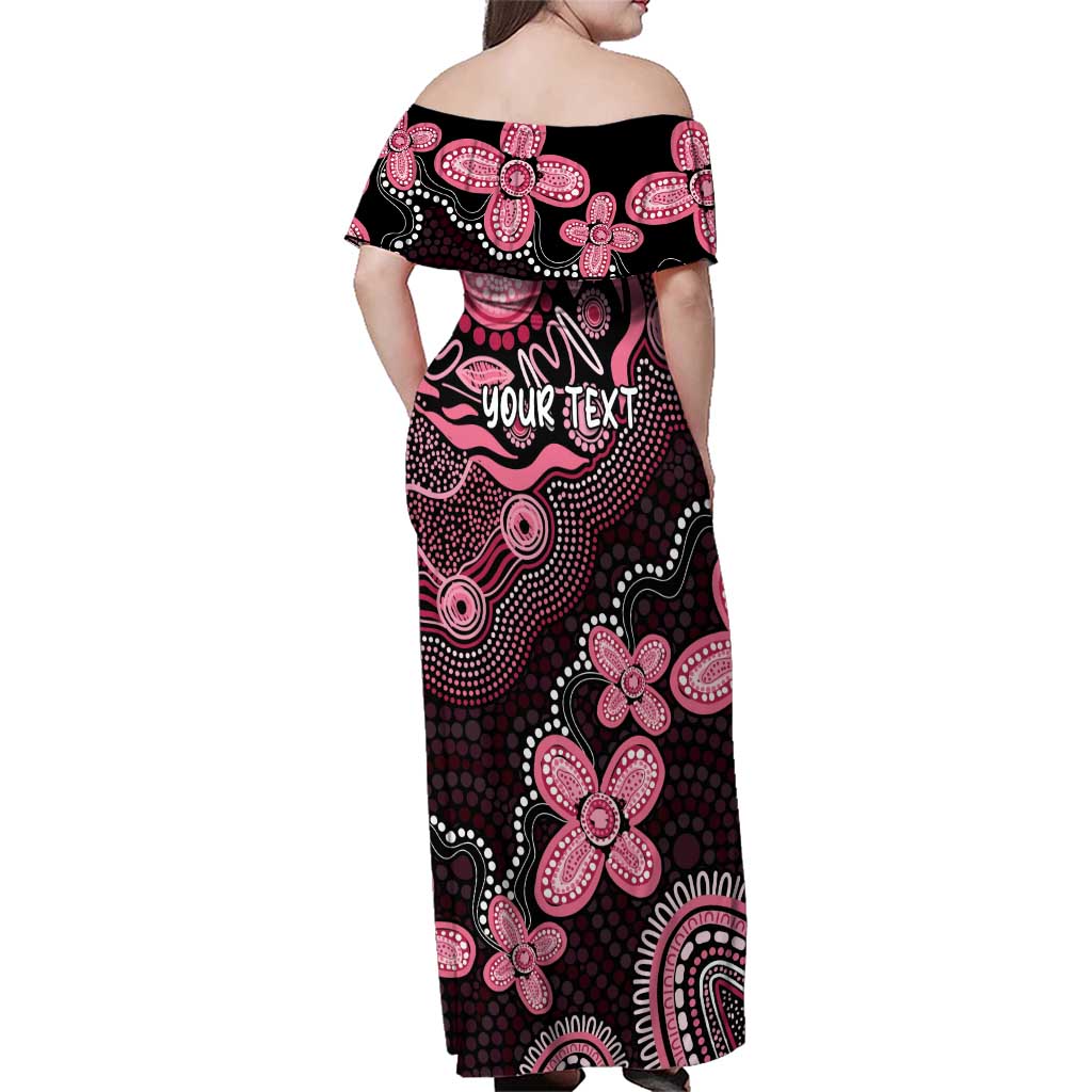 Honoring 50 Years of NAIDOC 2025 Personalised Family Matching Off Shoulder Maxi Dress and Hawaiian Shirt Pink Power