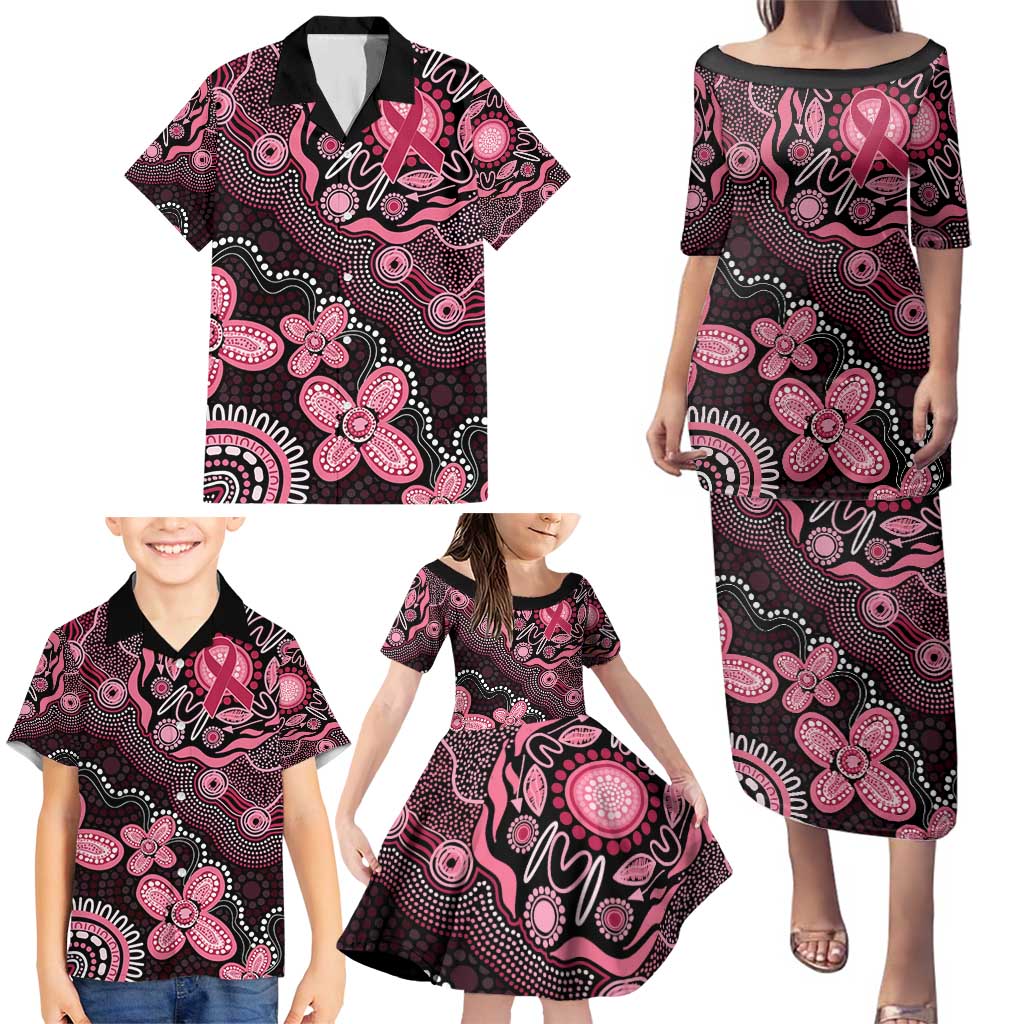 Honoring 50 Years of NAIDOC 2025 Personalised Family Matching Puletasi and Hawaiian Shirt Pink Power