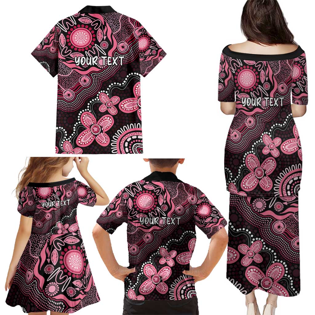 Honoring 50 Years of NAIDOC 2025 Personalised Family Matching Puletasi and Hawaiian Shirt Pink Power