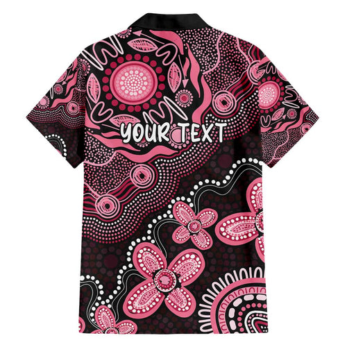 Honoring 50 Years of NAIDOC 2025 Personalised Family Matching Short Sleeve Bodycon Dress and Hawaiian Shirt Pink Power