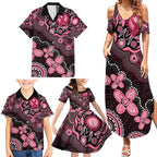 Honoring 50 Years of NAIDOC 2025 Personalised Family Matching Summer Maxi Dress and Hawaiian Shirt Pink Power