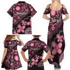 Honoring 50 Years of NAIDOC 2025 Personalised Family Matching Summer Maxi Dress and Hawaiian Shirt Pink Power