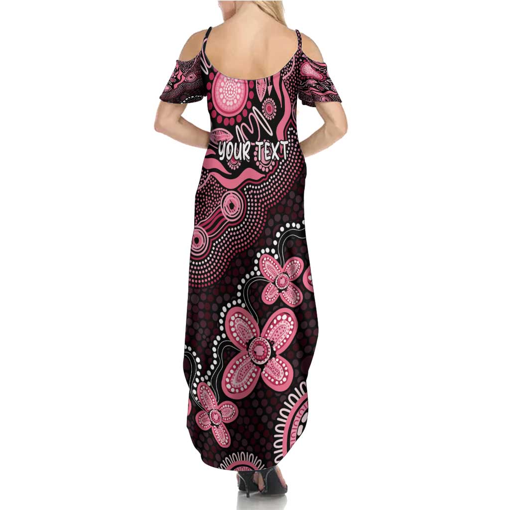 Honoring 50 Years of NAIDOC 2025 Personalised Family Matching Summer Maxi Dress and Hawaiian Shirt Pink Power