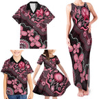 Honoring 50 Years of NAIDOC 2025 Personalised Family Matching Tank Maxi Dress and Hawaiian Shirt Pink Power