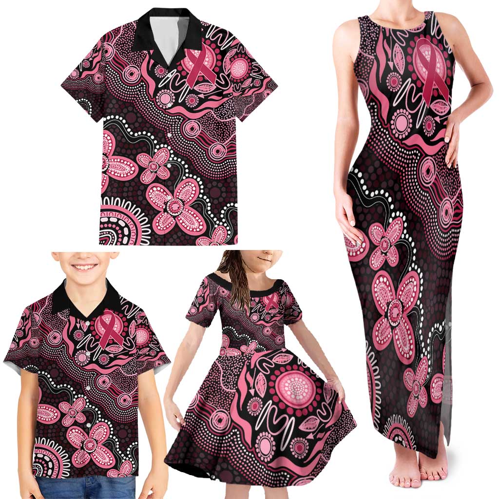 Honoring 50 Years of NAIDOC 2025 Personalised Family Matching Tank Maxi Dress and Hawaiian Shirt Pink Power