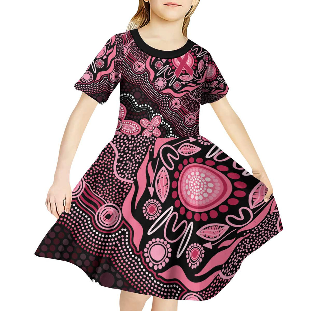 Honoring 50 Years of NAIDOC 2025 Personalised Kid Short Sleeve Dress Pink Power