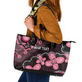 Honoring 50 Years of NAIDOC 2025 Personalised Leather Tote Bag Pink Power