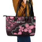 Honoring 50 Years of NAIDOC 2025 Personalised Leather Tote Bag Pink Power