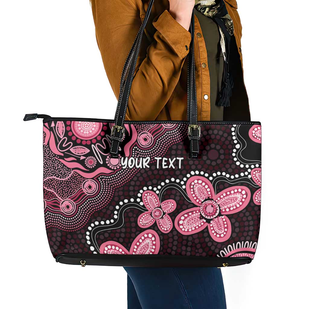 Honoring 50 Years of NAIDOC 2025 Personalised Leather Tote Bag Pink Power