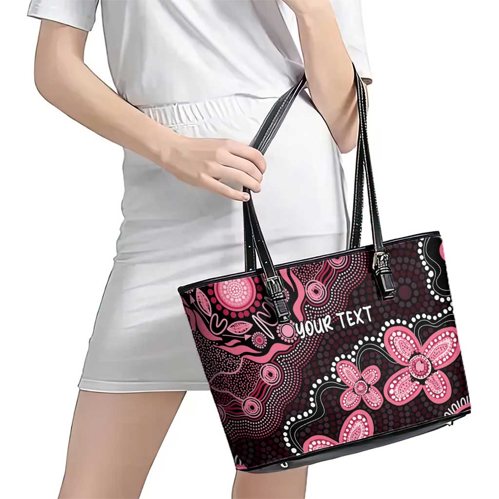 Honoring 50 Years of NAIDOC 2025 Personalised Leather Tote Bag Pink Power
