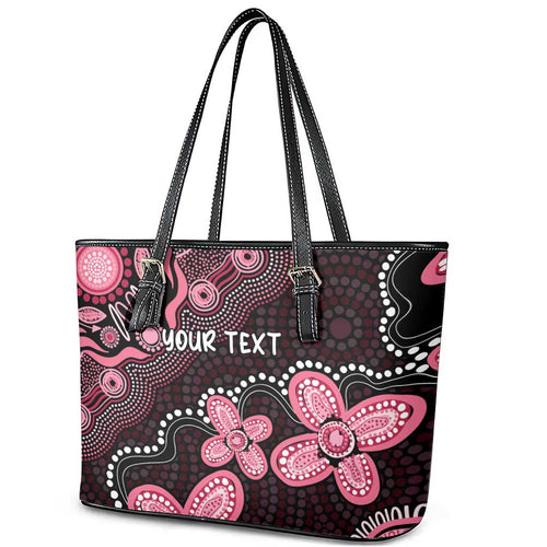 Honoring 50 Years of NAIDOC 2025 Personalised Leather Tote Bag Pink Power