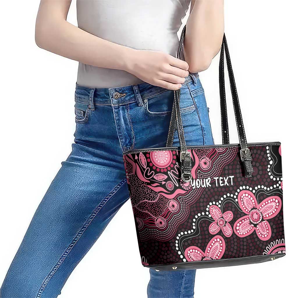 Honoring 50 Years of NAIDOC 2025 Personalised Leather Tote Bag Pink Power