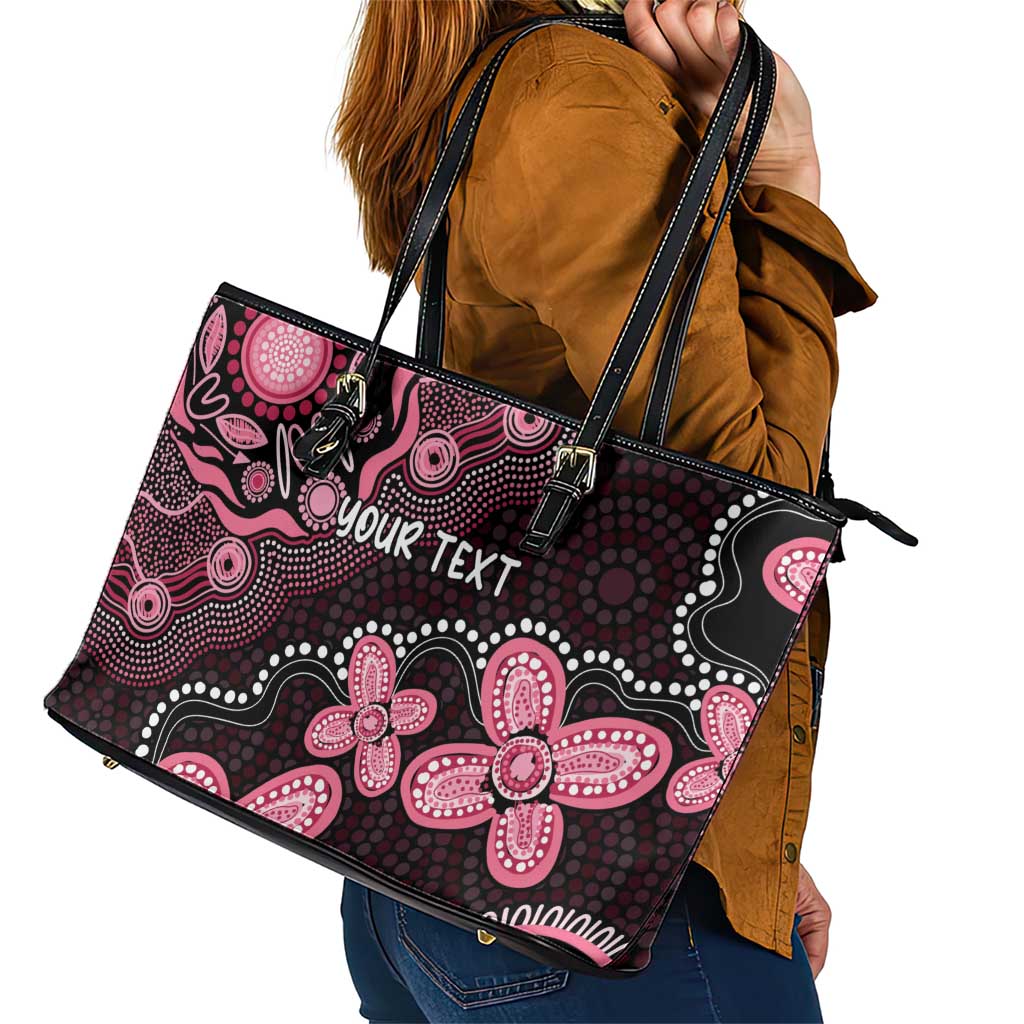Honoring 50 Years of NAIDOC 2025 Personalised Leather Tote Bag Pink Power