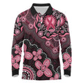 Honoring 50 Years of NAIDOC 2025 Personalised Long Sleeve Polo Shirt Pink Power
