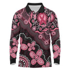 Honoring 50 Years of NAIDOC 2025 Personalised Long Sleeve Polo Shirt Pink Power