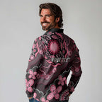 Honoring 50 Years of NAIDOC 2025 Personalised Long Sleeve Polo Shirt Pink Power
