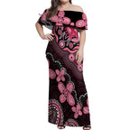 Honoring 50 Years of NAIDOC 2025 Personalised Off Shoulder Maxi Dress Pink Power