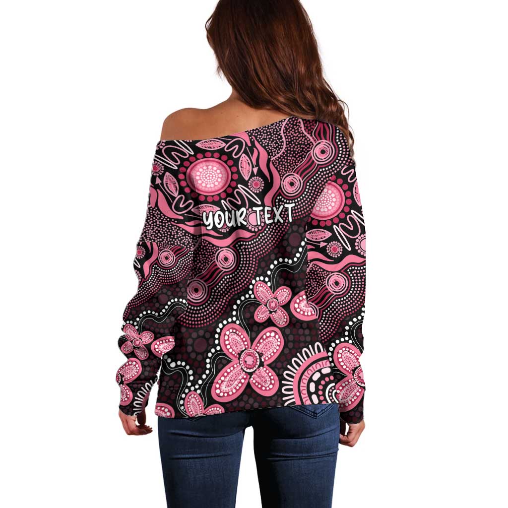 Honoring 50 Years of NAIDOC 2025 Personalised Off Shoulder Sweater Pink Power