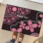 Honoring 50 Years of NAIDOC 2025 Personalised Rubber Doormat Pink Power