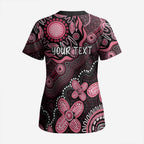 Honoring 50 Years of NAIDOC 2025 Personalised Scrub Top Pink Power - Aussie Hoodie