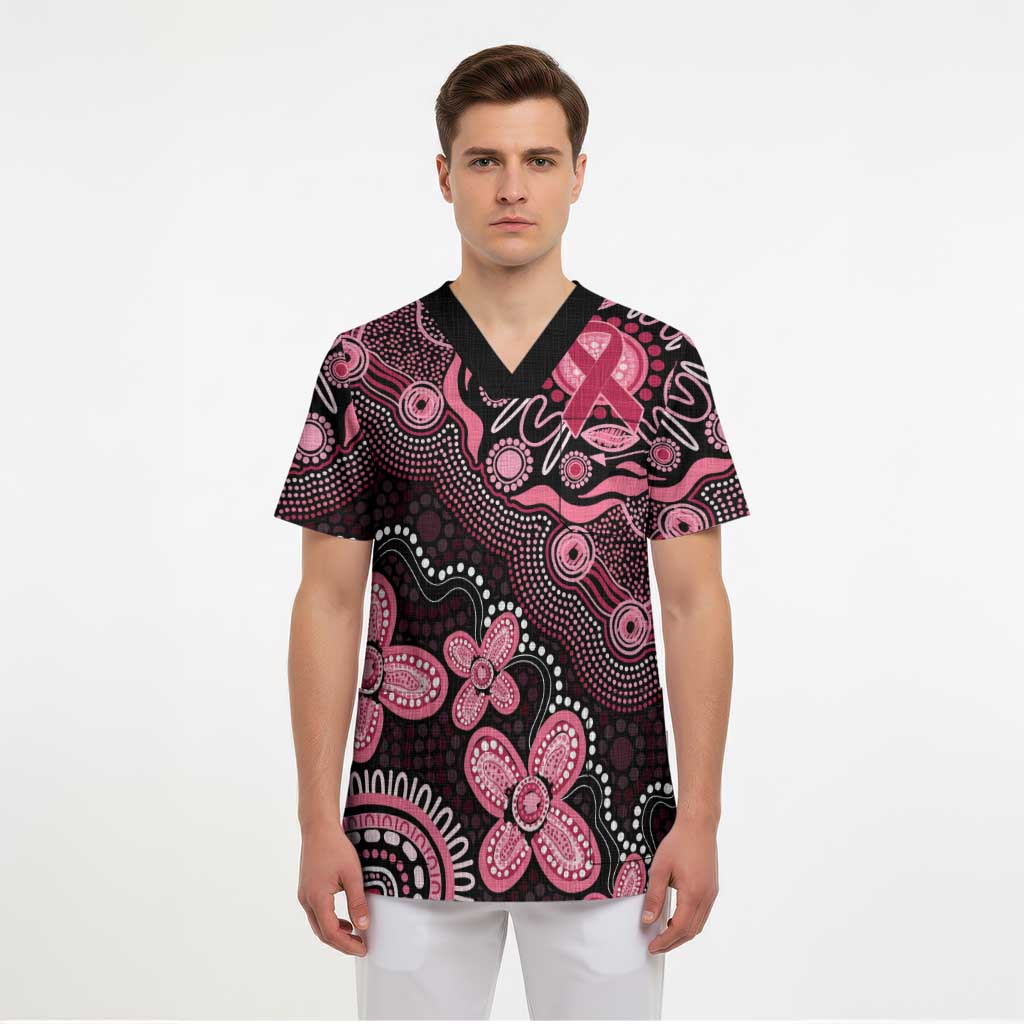 Honoring 50 Years of NAIDOC 2025 Personalised Scrub Top Pink Power - Aussie Hoodie