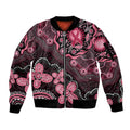 Honoring 50 Years of NAIDOC 2025 Personalised Sleeve Zip Bomber Jacket Pink Power