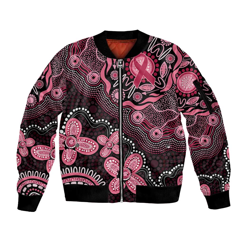 Honoring 50 Years of NAIDOC 2025 Personalised Sleeve Zip Bomber Jacket Pink Power