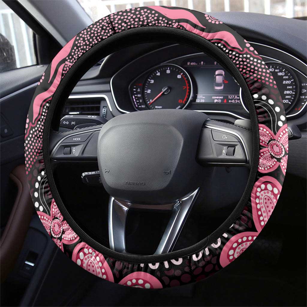 Honoring 50 Years of NAIDOC 2025 Steering Wheel Cover Pink Power